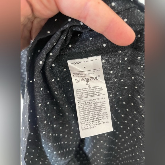 Banana republic black and white polka dot dress - Picture 5 of 7